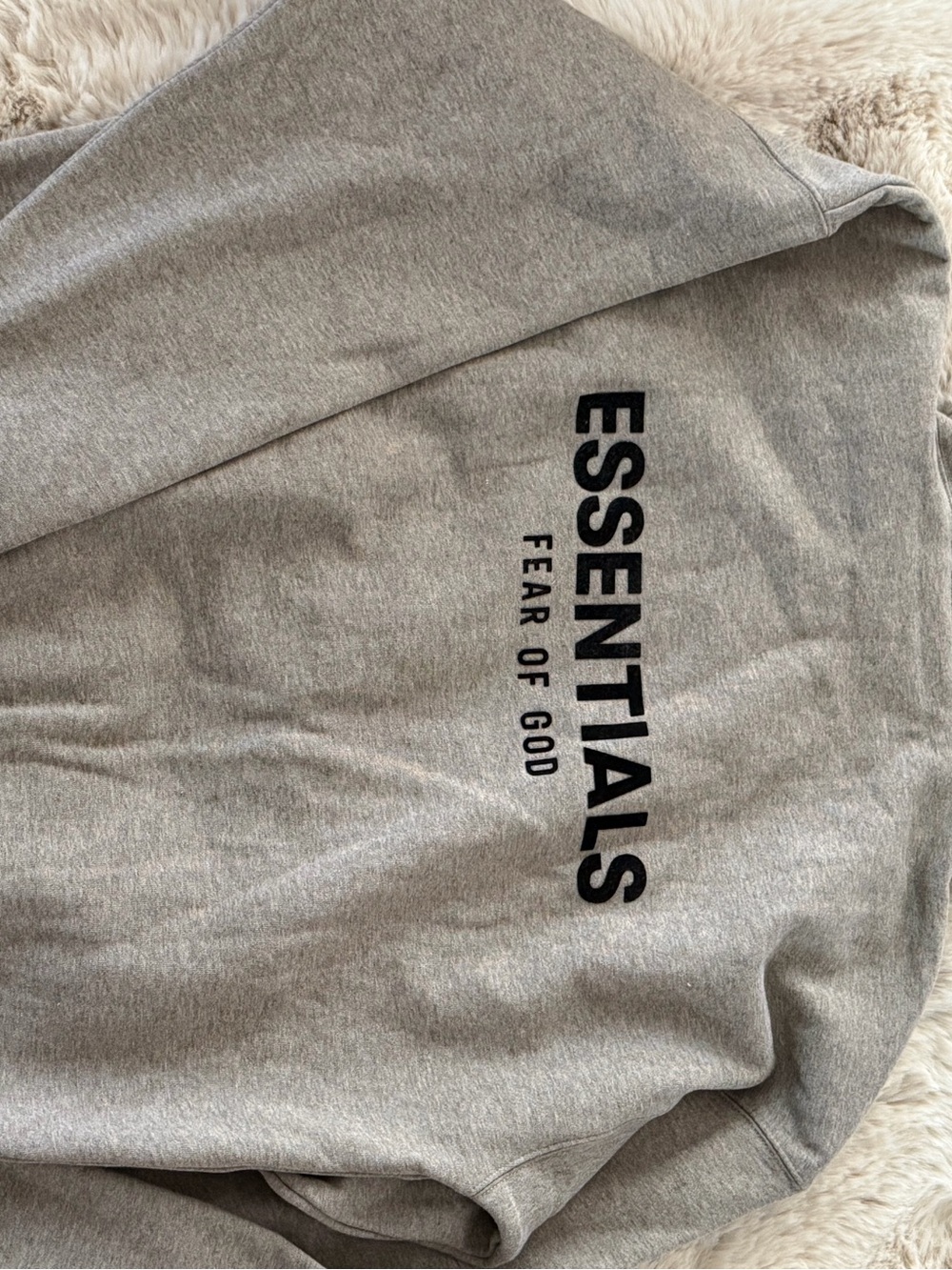 Essentials Light Gray Men's Hoodie - Picture 3 of 5